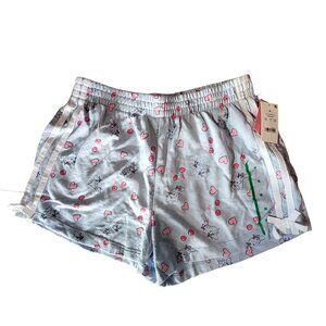 Cute Cinnamoroll Hearts & Cherries Soft Lounge Shorts Womens Pajama Bottoms  M